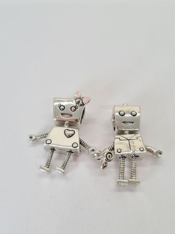 Robot Charm Sterling Silver Robot Charm Sterling Silver