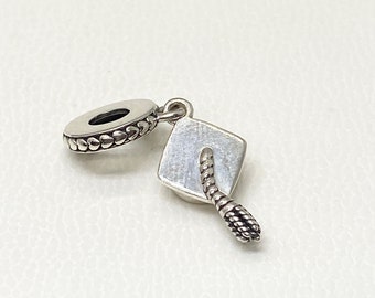 Pandora, New Bracelet Charms, Graduation Hat Hard Work Pays Off , Sterling Silver, Beads , S925, Fully Stamped