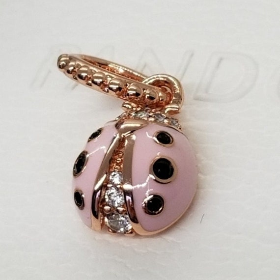 Pandora New Bracelet Charms Lucky Pink Ladybird Sterling Silver Beads S925 Fully Stamped