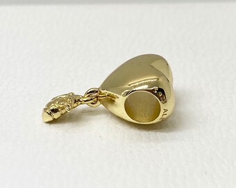 ON SALE 30/% OFF Pandora Fully Stamped Heart And Bee Dangle New Bracelet Charms S925 Sterling Silver