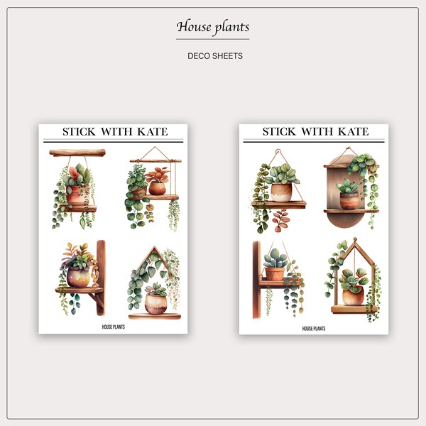 House Plants | Bujo Stickers | Planner Stickers