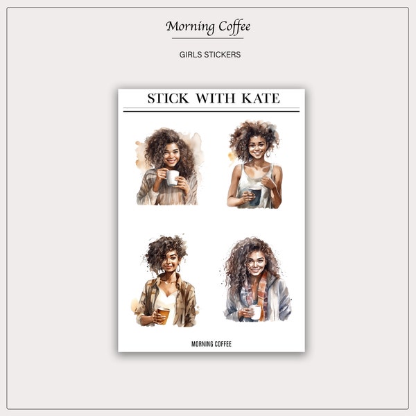 Fashion girls 2.0 - Morning Coffee | Planner Stickers