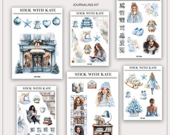 First Snow Journaling Kit | Set of 6 Sticker Sheets