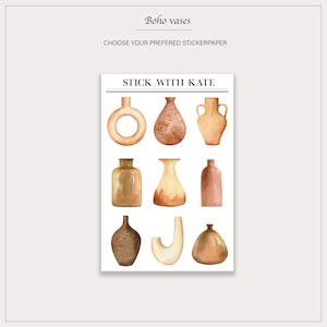 Bohemian Vases | Bujo Stickers | Planner Stickers