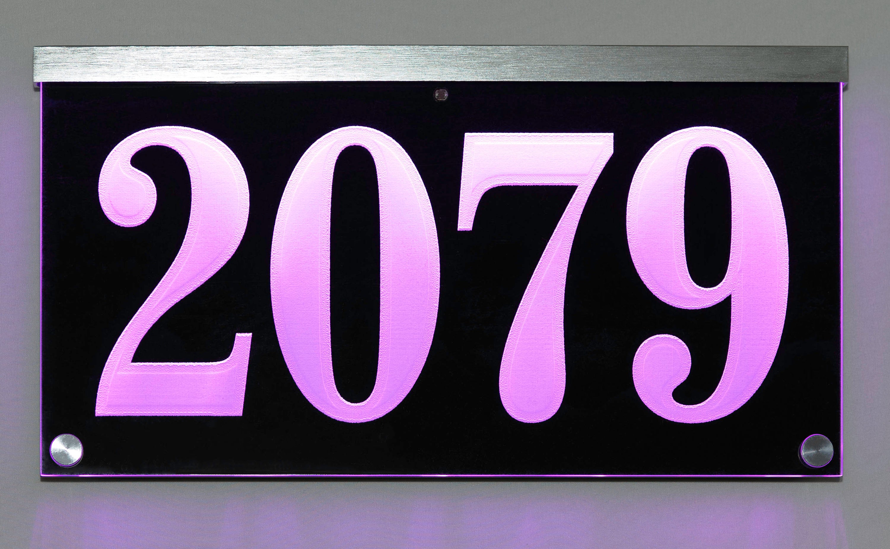 12V DC Illuminated Address Sign Plaque House Numbers LED Etsy