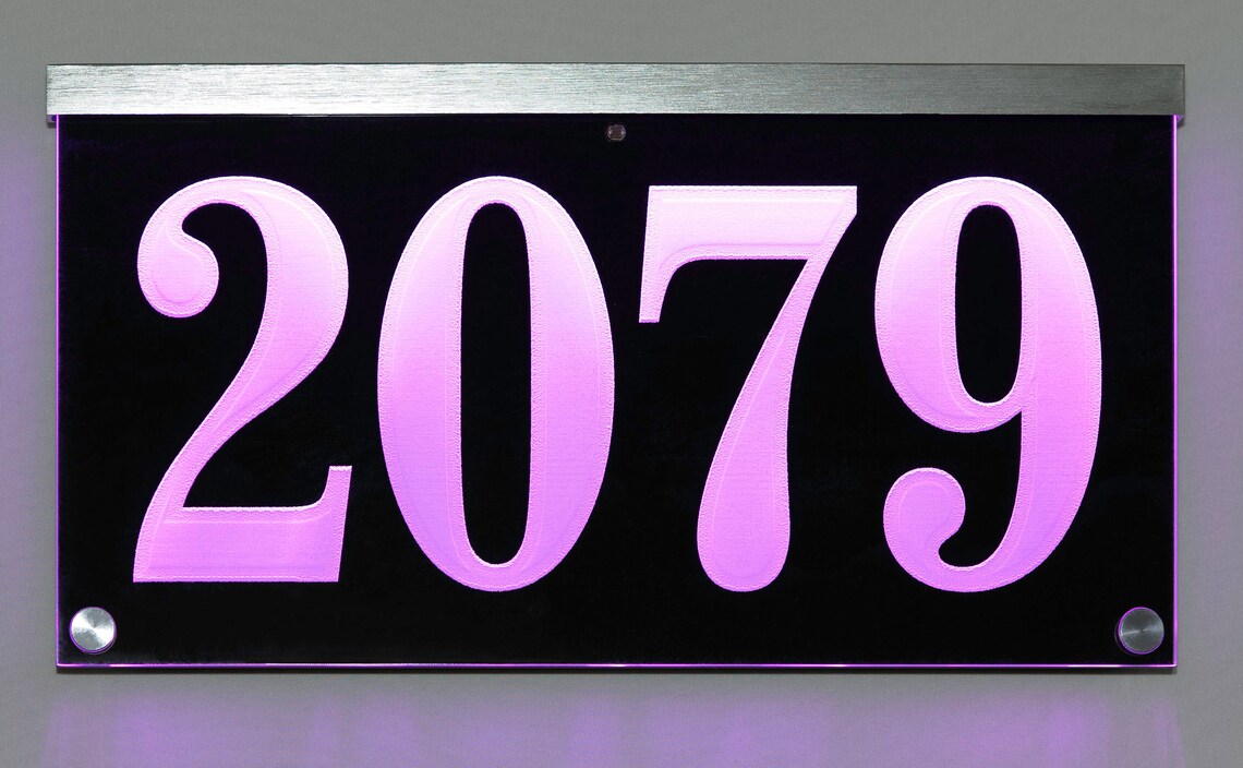 1216V AC Illuminated Address Sign Plaque House Numbers LED Etsy