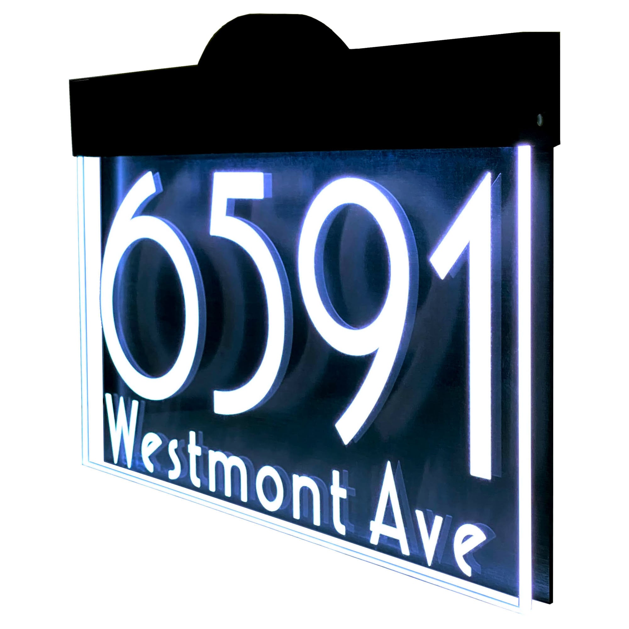 12 V DC Custom Illuminated LED Lighted Address Plaque Sign Etsy Canada