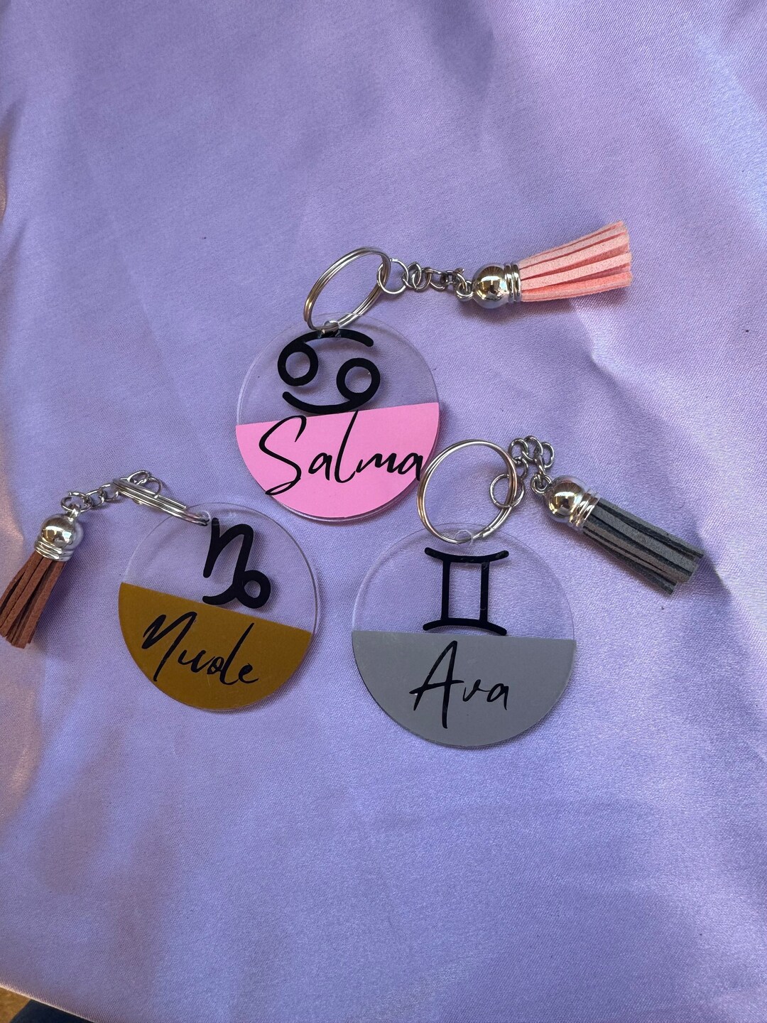 Star Sign Keyring - Personalised - Etsy