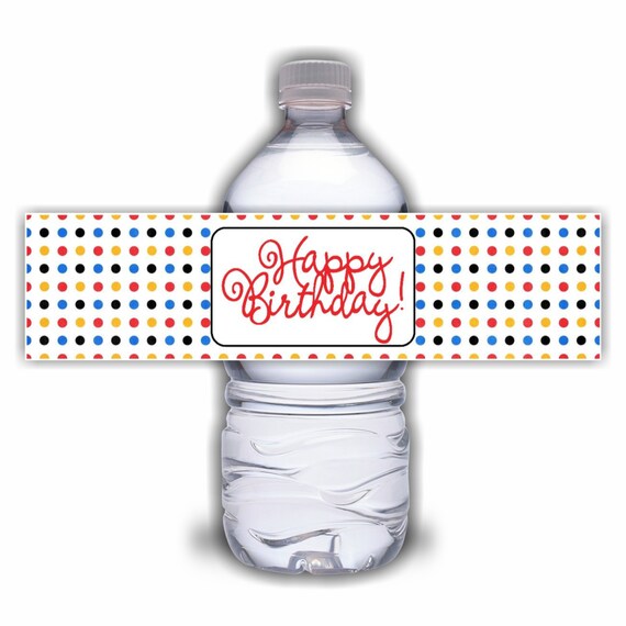 Birthday Boy Water Bottle Labels Printable Digital Party | Etsy