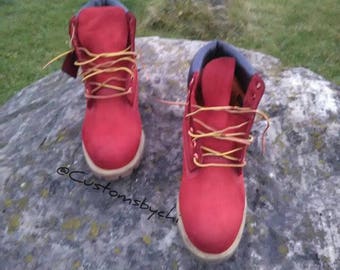 red timbs womens