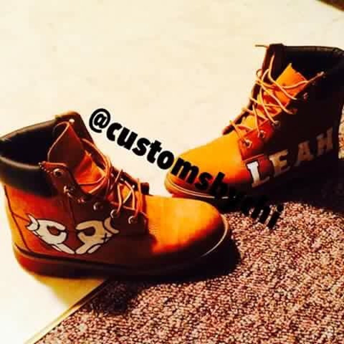 custom glitter timberlands