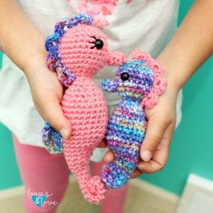 Mommy and Me Seahorse Amigurumi | Crochet Seahorse | Seahorse Crochet Pattern | Seahorse Amigurumi | Seahorse Crochet Pattern | Crochet Toys