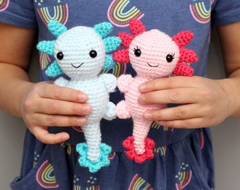 Axolotl Amigurumi | Crochet Axolotl Amigurumi | Axolotl Crochet Pattern | Animal Amigurumi | Crochet Pattern