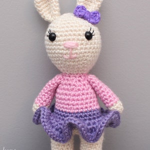 Mini Bunny Amigurumi Crochet Bunny Bunny Crochet Pattern Bunny Amigurumi Crochet Bunny Amigurumi Crochet Animals Amigurumi image 3