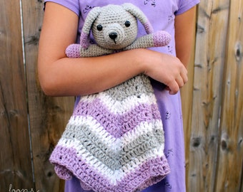 Crochet Puppy Lovey | Animal Lovey | Crochet Lovey | Crochet Animal Lovey | Crochet Puppy Lovey | Crochet Gift