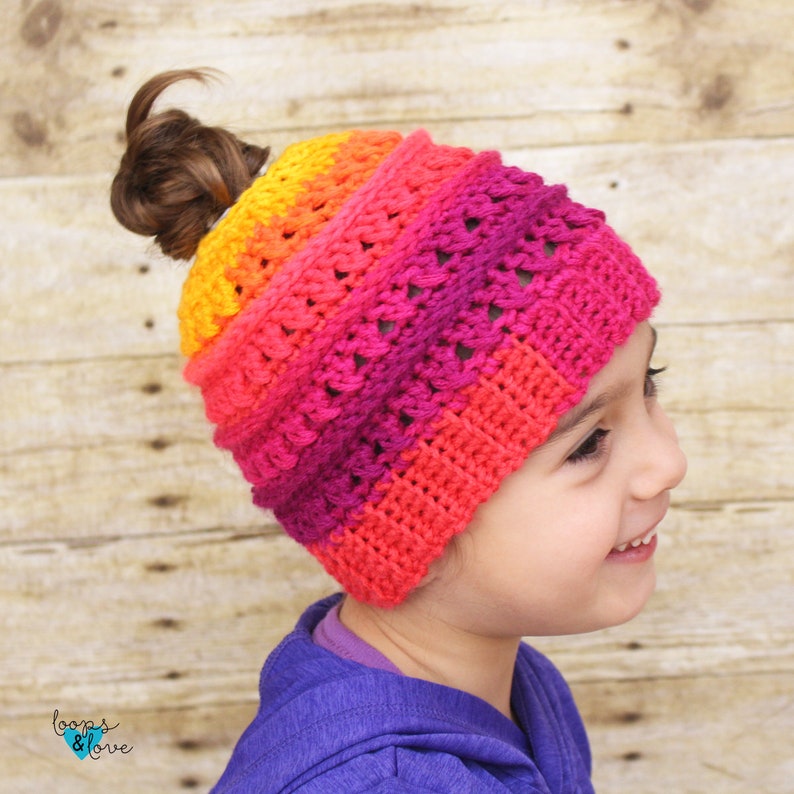Pattern Bundle Crochet Hat Crochet Beanie Criss Cross Beanie Bundle Crochet Messy Bun Beanie
