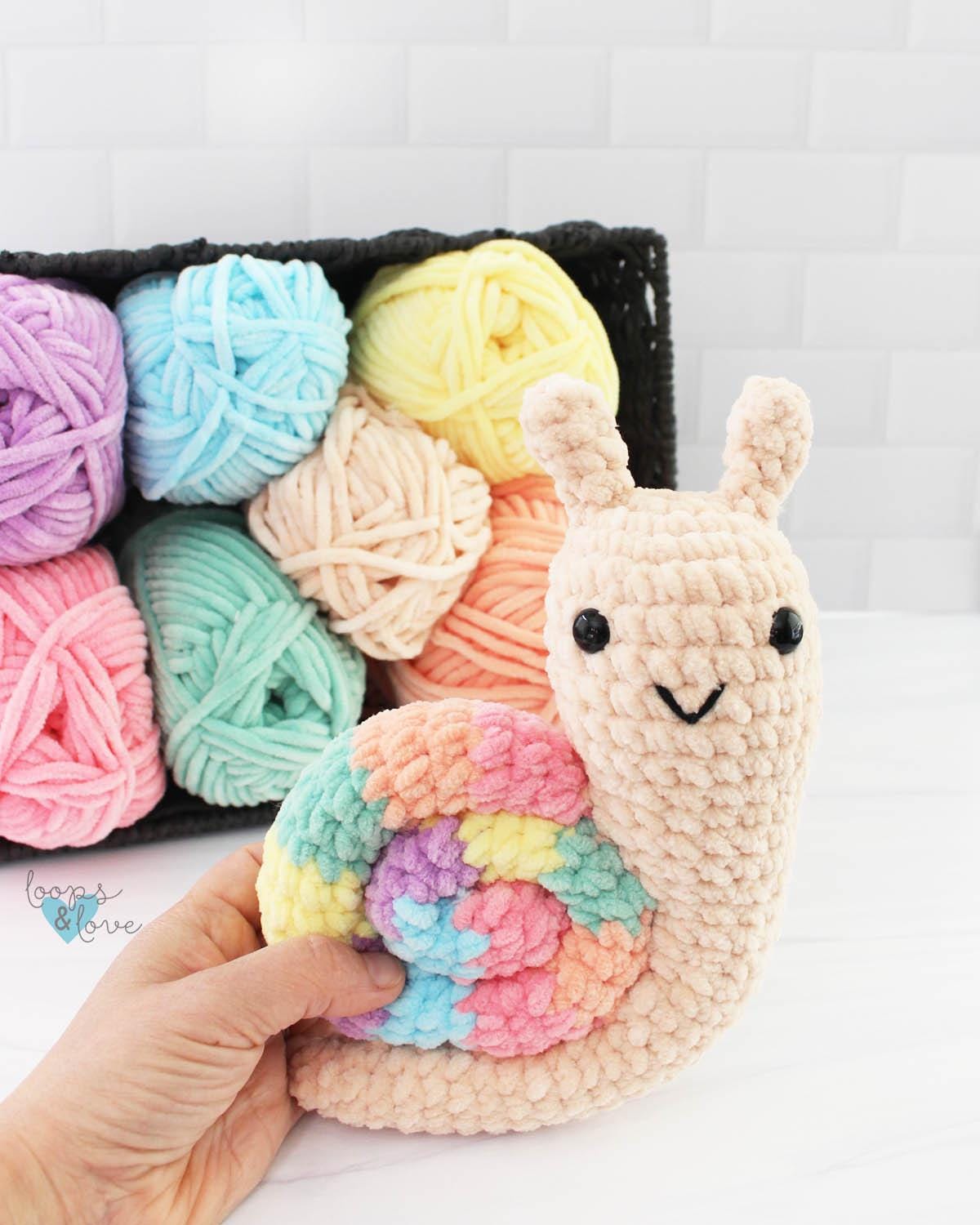 39 Plushie Crochet Patterns for Soft, Cuddly Amigurumi Makes 28 Plush Snail Amigurumi Crochet Snail Crochet