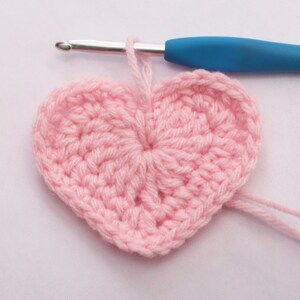 Easy Crochet Hearts Crochet Heart Crochet Applique Heart Applique Photo ...