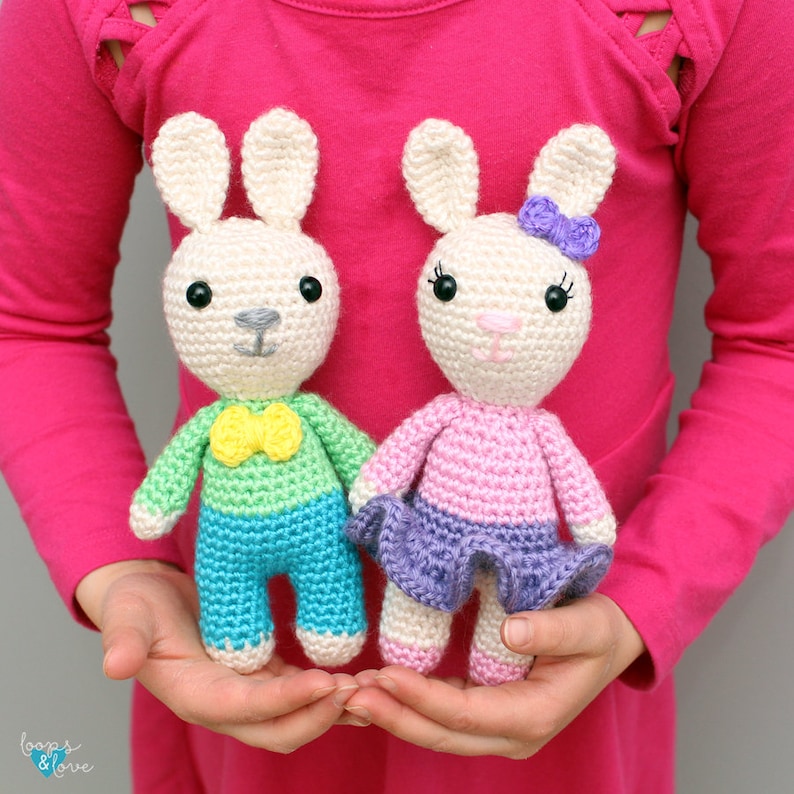 Mini Bunny Amigurumi Crochet Bunny Bunny Crochet Pattern Bunny Amigurumi Crochet Bunny Amigurumi Crochet Animals Amigurumi image 1