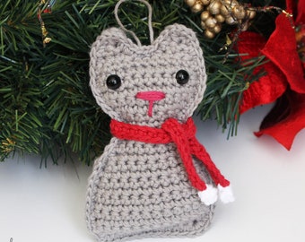 Ragdoll Cat Ornament | Crochet Ornament Pattern | Crochet Cat Pattern | Crochet Holiday Gift | Crochet Gift Card Holder | Crochet Pattern