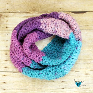 Crochet Infinity Scarf | Crochet Scarf | Easy Crochet Scarf | Crochet Scarf Pattern | Textured Scarf | Crochet Pattern | Chunky Scarf