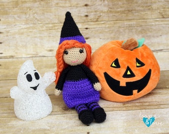 Hazel the Happy Witch Crochet Amigurumi Pattern (PDF Pattern)