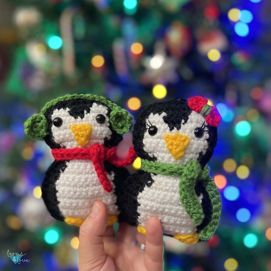 39 Crochet Penguin Patterns, Amigurumi, Blankets, and Keychains 4 Crochet Ragdoll Penguin Pattern DIY Ornament