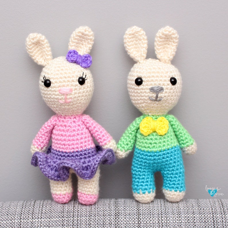 Mini Bunny Amigurumi Crochet Bunny Bunny Crochet Pattern Bunny Amigurumi Crochet Bunny Amigurumi Crochet Animals Amigurumi image 2