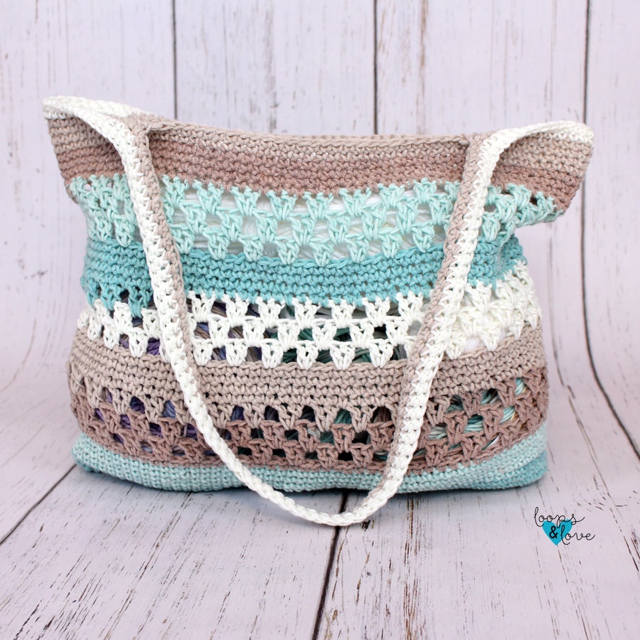 Ocean Breeze Tote | Crochet Bag Pattern | Crochet Beach Bag | Crochet…