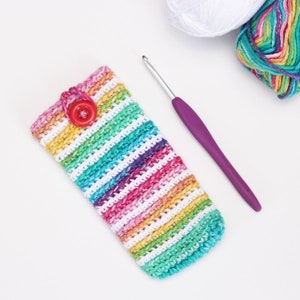 Easy Crochet Sunglasses Cases Sunglasses Pouch Sunglasses Case Crochet Pattern Crochet Sunglasses Holder image 4