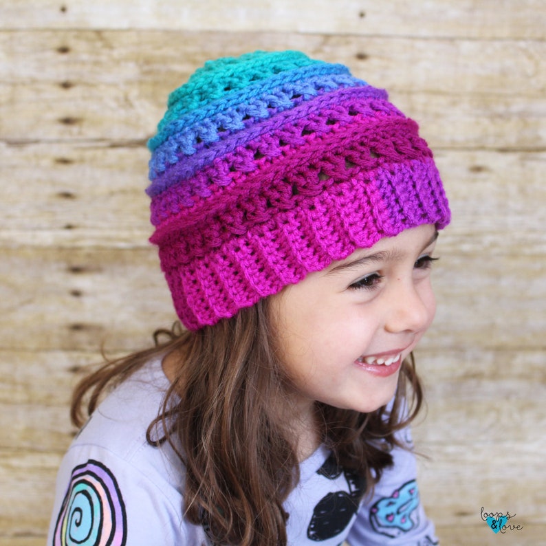 Pattern Bundle Crochet Hat Crochet Beanie Criss Cross Beanie Bundle Crochet Messy Bun Beanie
