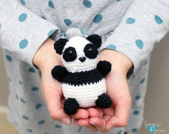 Mini Panda Amigurumi | Crochet Panda Pattern | Crochet Animals | Amigurumi Crochet Pattern | Crochet Panda Amigurumi