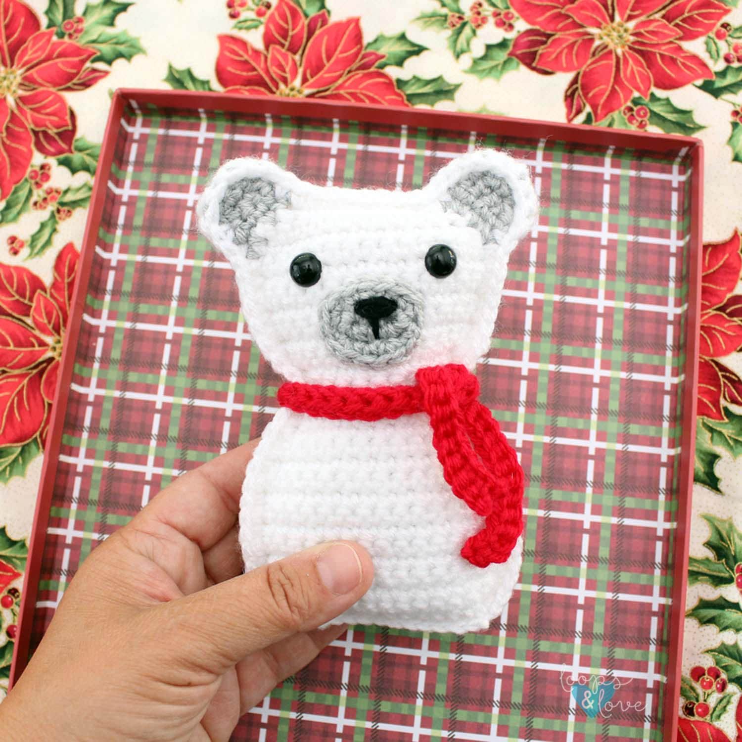 Ragdoll Polar Bear Ornament Crochet Pattern Christmas