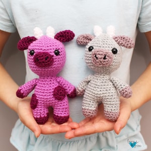 Mini Cow and Ox Amigurumi | Crochet Cow Pattern | Crochet Ox Pattern | Amigurumi Cow | Amigurumi Ox