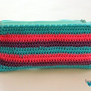 Zipper Pouch Crochet Patterncrochet Bagcrochet Zipper Bag Crochet Bag ...