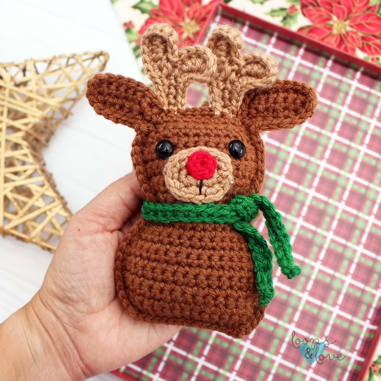 40 Reindeer Crochet Patterns: Add Homemade Warmth to Your Holiday Decor 13 Crochet Ragdoll Reindeer Ornament Pattern Christmas