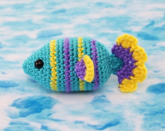 Crochet Fish Amigurumi Pattern | Tropical Stripes (PDF Pattern)