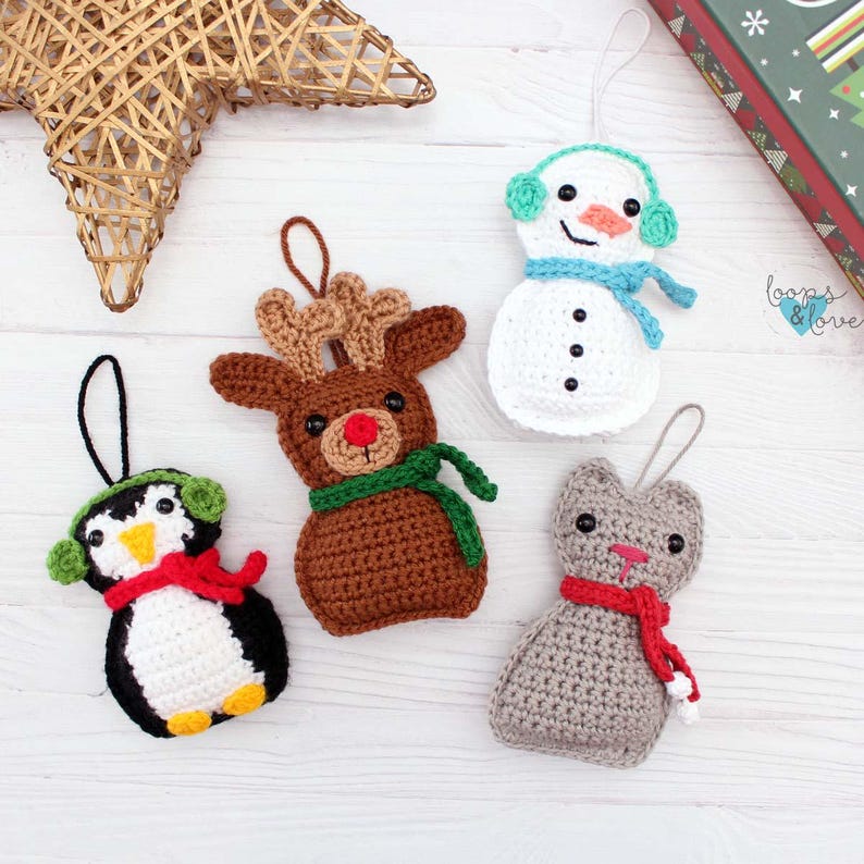 Ragdoll Snowman Crochet Pattern | Ornament (PDF Pattern) - Etsy