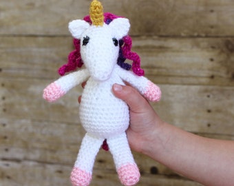 Motif amigurumi licorne au crochet | Jouet animal à faire soi-même (Modèle PDF)