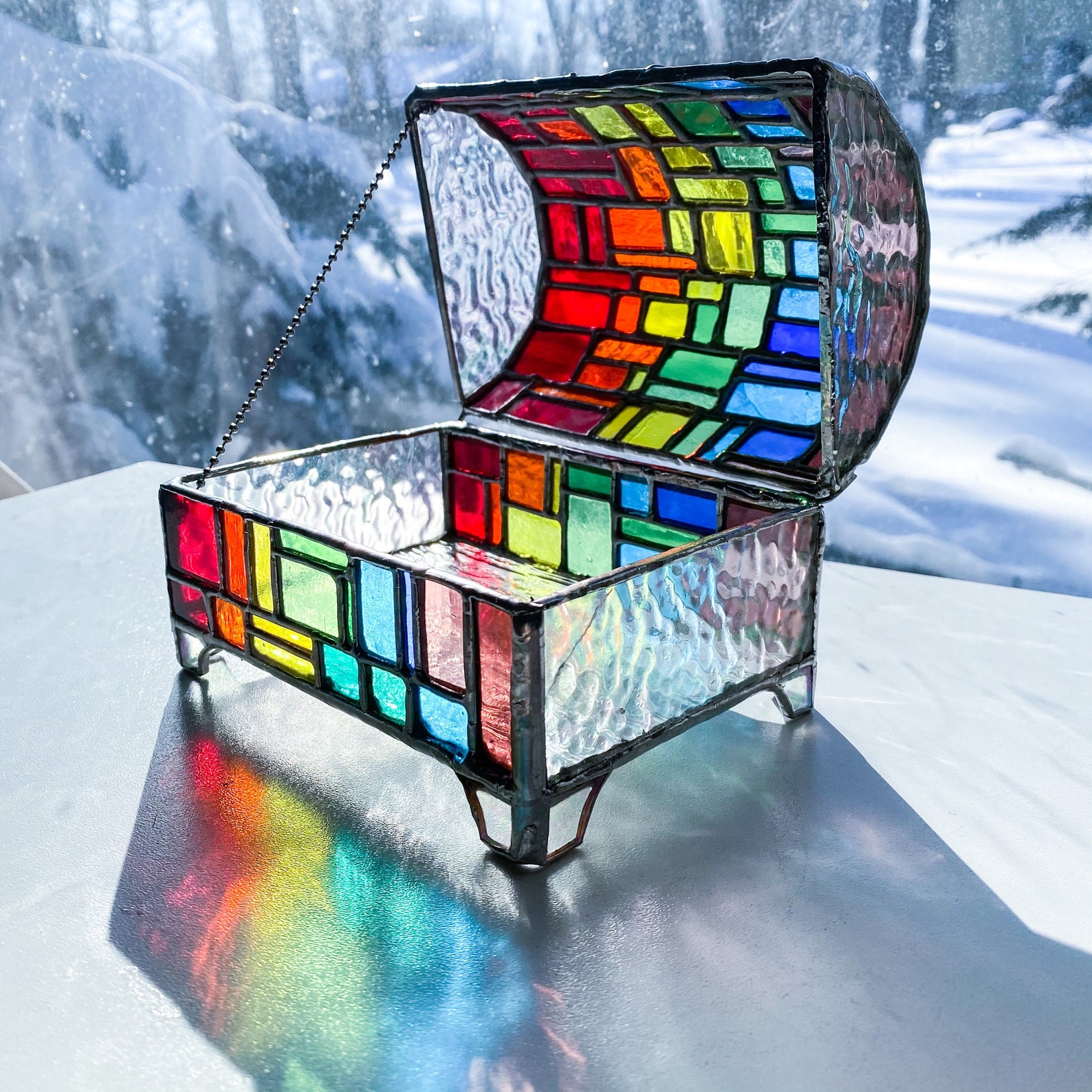 Mini Rainbow Treasure Chest 1 box Etsy