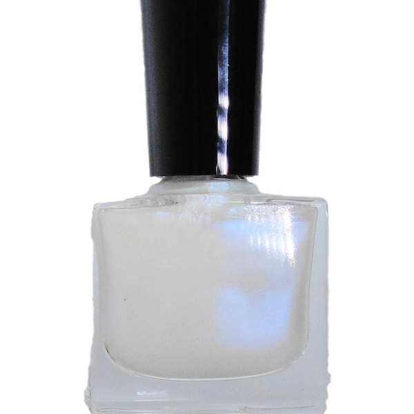 FROSTING- Irridescent White Blue Purple Duo chrome  Nail Polish Nail Art  Lacquer Top Coat Luster Pearl Vegan Friendly