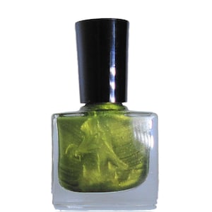 KRYPTONITE   Irridescent  Chartreuse Gold  Green Nail Polish Nail Art Lacquer Top Coat Luster Pearl Vegan Friendly