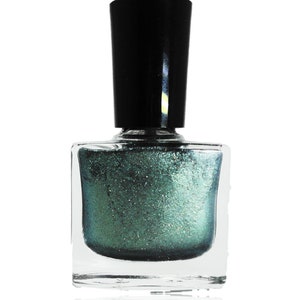 DARKSTAR Green Irridescent  Duo Chrome Green Glitter  Nail Polish Nail Art Lacquer Top Coat Luster Pearl Vegan Friendly Polishes