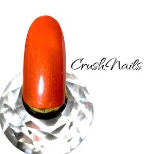NIRVANA- Opaque - Pale Orange - Sherbet Tangerine -  Nail Polish -  Nail Art Lacquer - Top Coat -  Vegan Friendly - Strong Polish