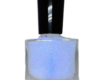 FAIRY- Iridescent Glitter Nail Polish Nail Art Lacquer Top Coat Luster Pearl Vegan Friendly