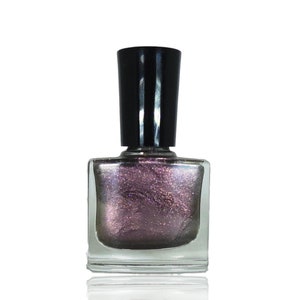 Nail Polish Superstar Duo Chrome Violet Red Irridescent Glitter  Nail Art Lacquer Top Coat Luster Pearl Vegan Friendly Polishes