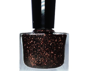 Bronze Braun Glitzer Nagellack: Vegan Freundlicher Top Coat