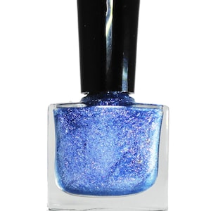 Killer Move Irridescent  Periwinkle Blue super fine Glitter  Nail Polish Nail Art Lacquer Top Coat Luster Pearl Vegan Friendly Polishes