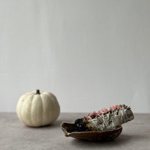 Pink Flowers Californian White Sage Smudging Set