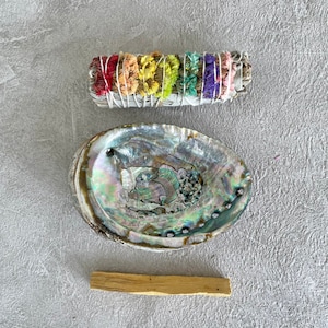 7 Chakra Californian White Sage Smudging Set